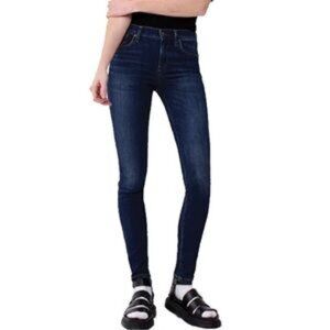 AGOLDIE SOPHIE HIGH RISE SKINNY CROP Size 25 Dark Wash